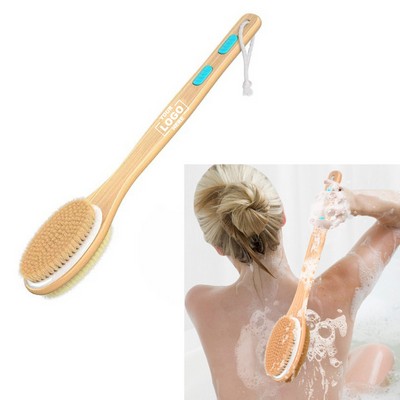 Shower Brush with Soft and Stiff Bristles