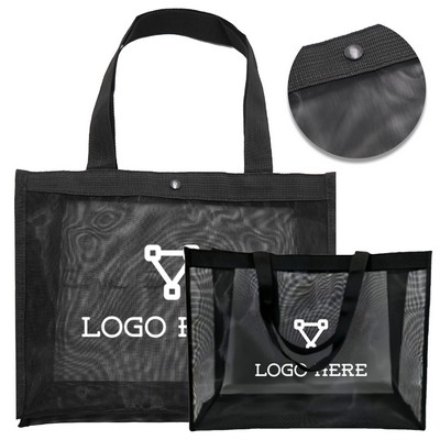 Large Tote Mesh Beach Bag