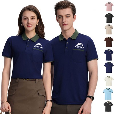 Short Sleeve Polo Shirt w/Pocket