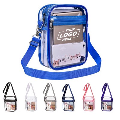 Clear Purse Stadium Approved CrossBody Bag for Men and Women
