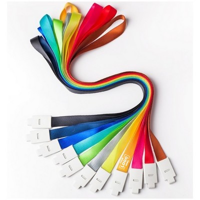 Neck Lanyards Flat Strap with Plastic Hook