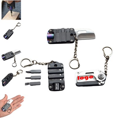 Portable Multi-function Screwdriver Tools With Keychain