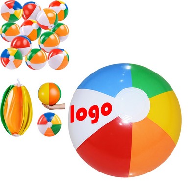 12" Inflatable Swimming Pool Toys Rainbow Beach Ball