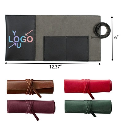 Leather Travel Cord Wrap Holder