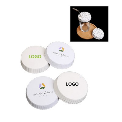 Custom White Disposable Durable Paper Cup Lid Drink Cover