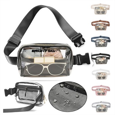 Stadium-Approved Clear PVC Fanny Pack