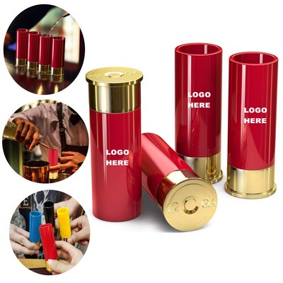 Personalized Wedding Party Gun Enthusiast Gifts 12 Gauge Shot Glasses Cups for Whiskey