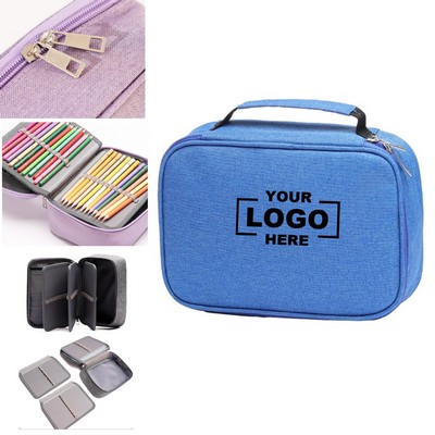 Large Capacity 72 Slot Pencil Case for Colored Pencils