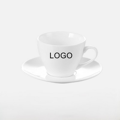 8Oz Ceramic Coffee Cup And Saucer Sets