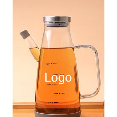 Leakproof Glass Condiment Dispenser W/ Handle