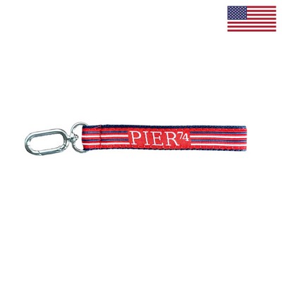 5" Woven Key Strap w/ Oval Carabiner - "Elite" Weave