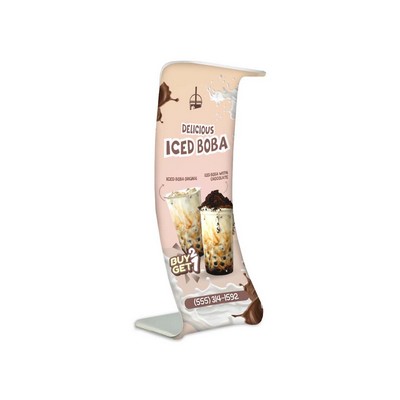 Fabric Display Stand Snake D Package, Double Sided (36.2" x 131.9")