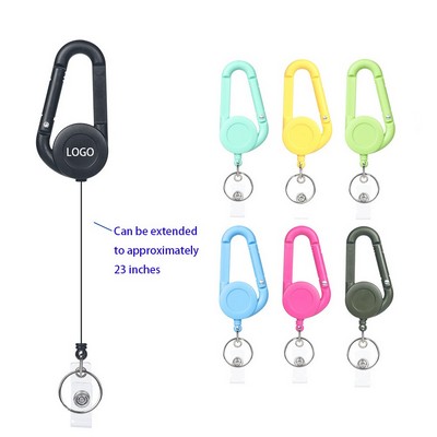 Retractable Lanyard Carabiner Clip