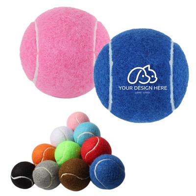 Multicolor Pet Fetch Toy Tennis Ball