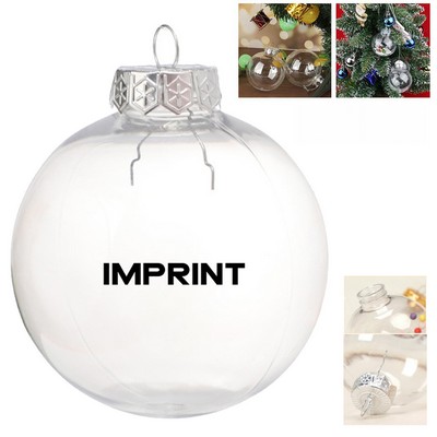 Round Plastic Ornament Christmas Decoration Ball