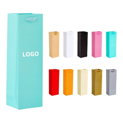 Single Wine Bottle Gift Paper Bag