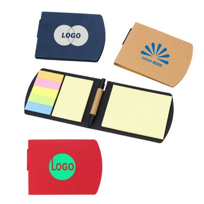 MOQ 10 pcs Eco-Friendly Sticky Notes with Pen