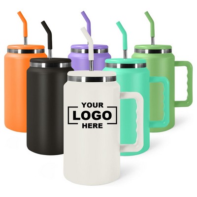 Premium 64oz Insulated Stainless Steel Travel Mug