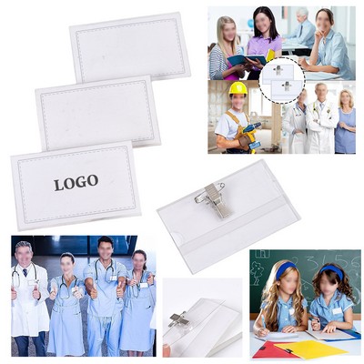 Dual-Access ID Card Holder with Pin-Clip Attachment