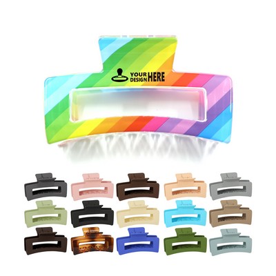Rectangle Hair Claw Clips