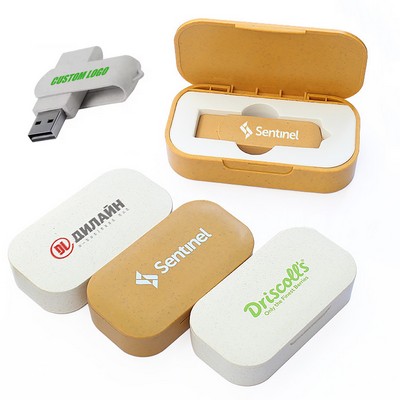 8GB Wheat Straw Usb Drive Flash Memory Set