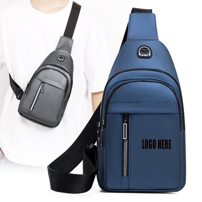Ocean-Inspired Portable Sling Backpack