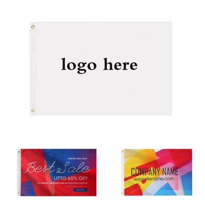 3' x 5' Polyester Single-Sided Banner