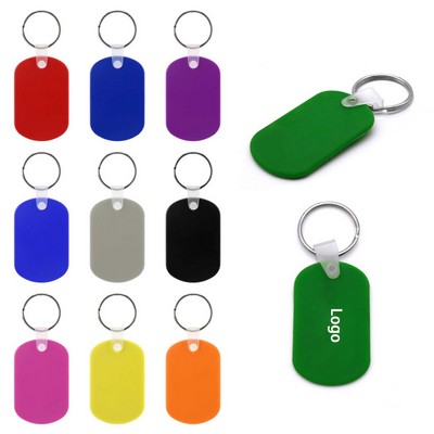 Elegant Oval PVC Keyring
