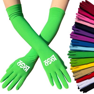 Women Long Stretchy Party Gloves