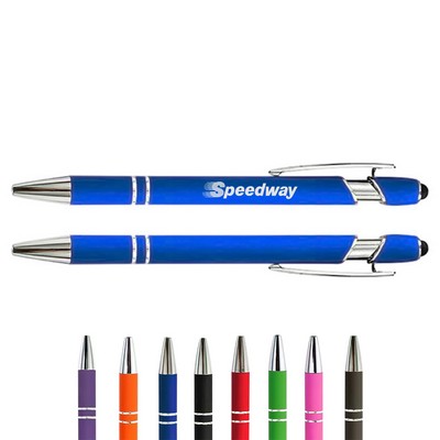Soft-Touch Aluminum Pen w/ Stylus