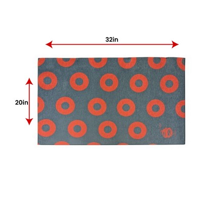 Textured Chenille Rug with Washable Back 20" x 32"