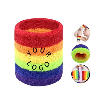 Polyester Cotton Headband And Wristband Sweat Absorbing Set