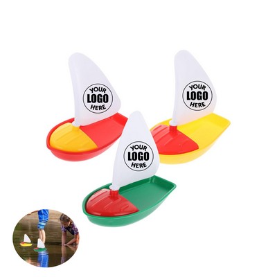 3-Piece Toddler Bathtub Sailboat Toy Set