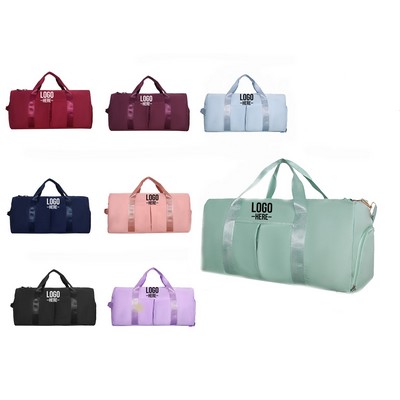 Dry Wet Separated Large Capacity Fitness Handheld & Shoulder Duffel Bag