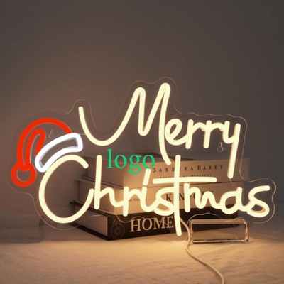 16.5X10.2X0.6" Merry Christmas Led Decorative Light