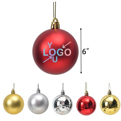 Frosted Christmas Ornament Hanging Decor