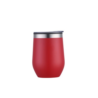 Endura 12 oz Red Double Wall Wine Cup