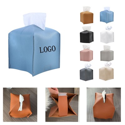 PU Leather Tissue Box Bag