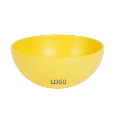 Bamboo Fiber Round Bowl Heavy Duty Eco-Friendly for Home and Hotel