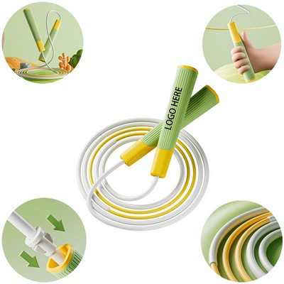 Lightweight Jump Rope For Kids Adjustable Tangle Free With Ball Bearings Comfortable Grips