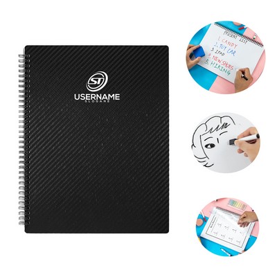 Whiteboard Notebook Dry Erase Notebook Environmentally Reusable Notebook