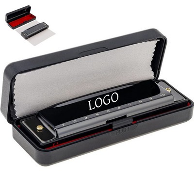 10 Holes 20 Tunes Mouth Organ Blues Deluxe Harmonica Gift