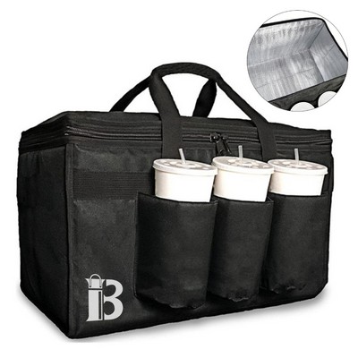 Oxford Insulated Food Delivery Bag w/ Aluminum Foil Lining