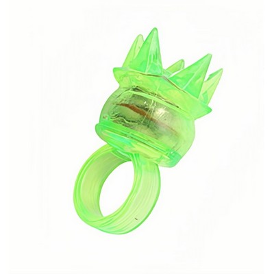 LED Glow Strawberry Ring Light with Crown Design for Parties and Fun Events