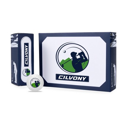 Golf Ball In Custom Dozen Box