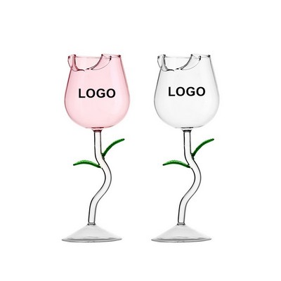 150ML Rose Flower Wine Glasses