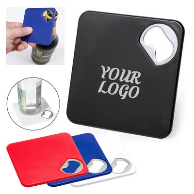 Square Coaster Bottle Opener