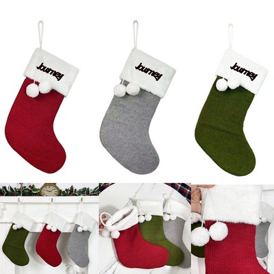 Knitting Christmas Decorative Stockings