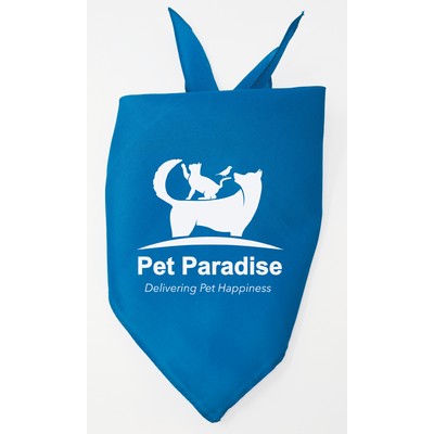 Personalized Large Turquoise/Teal Triangle Pet Bandana