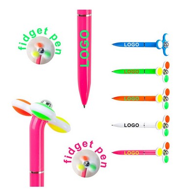 Fidget Spinner Ballpoint Pen Stress Reliever Toy